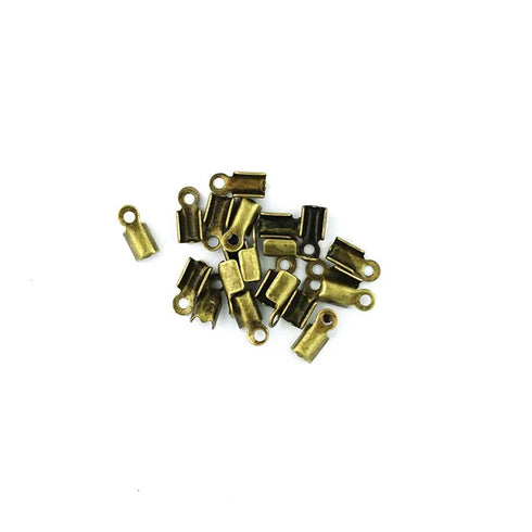 10mm Bohemian Gold Colour Metal Alloy Leather Clamps